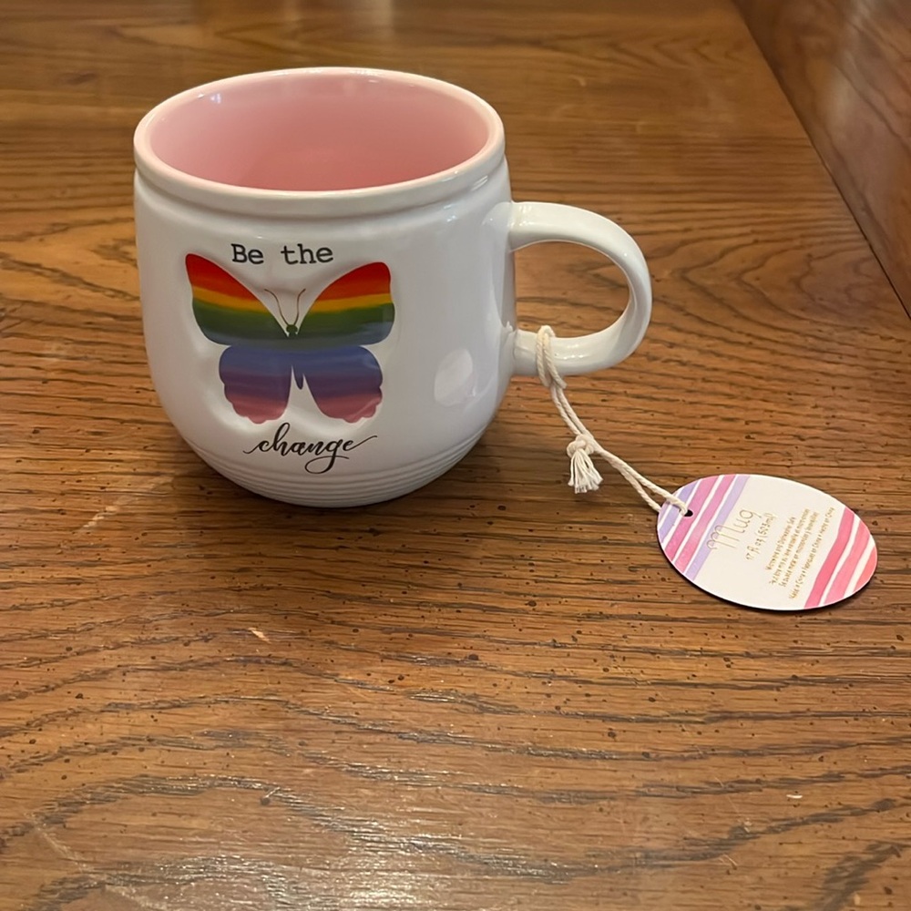 Love & Coffee mug, Be The Change, NWT